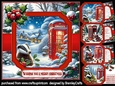 badgers Christmas Set 7x7