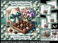 Chocolates and flowers 7x7