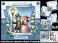 Christmas Carollers 8x8