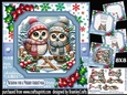 Festive owls 8x8