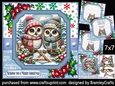 Festive owls 7x7