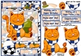 Football cat A5 Dark blue