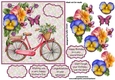 cycle amongst the flowers