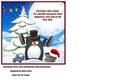 Christmas penguin weight lifter insert