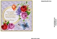 Flowers and a butterfly insert