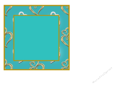 Insert for Pearl Wedding Anniversary card with pearls & wedding rings