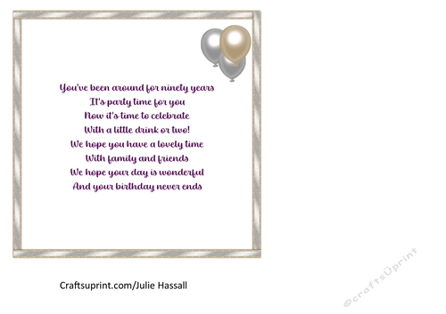 Insert to match the 90th birthday card cup1157310_2306