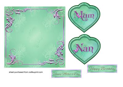 Green Card Front, Mum, Nan