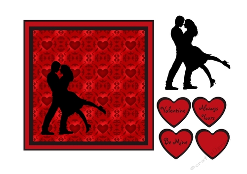 Dancing Couple Silhouette