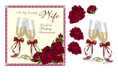Wife Wedding Anniversary Card