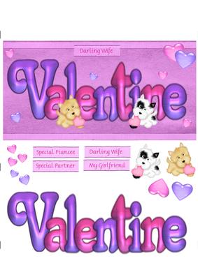 Valentines Card with Puppies