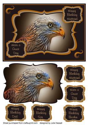 Red Kite Birthday Card for Dad, Son, Brother or Husband