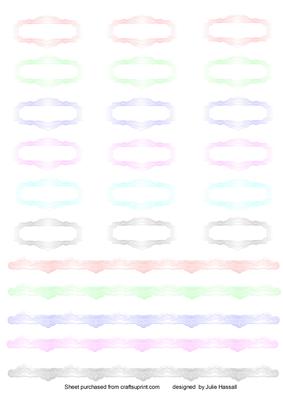 Scroll Cut Out Tags and Borders