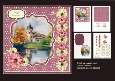 Floral Mini Kit with Watercolour Scene