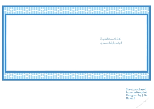 insert for baby boy & girl twin card cup778330_2306