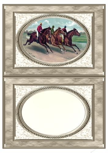 insert for horseracing 70th birthday card cup804389_2306