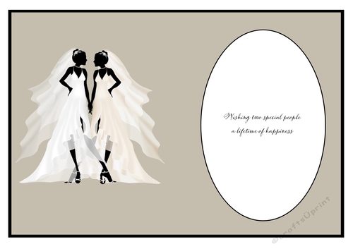 Insert for Female Civil Wedding Card cup661931_2306