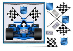 Racing Car Card