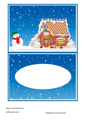 Insert to match gingerbread house card cup919558_2306