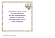 21st birthday insert with balloons and verse