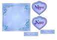 Mothers Day/birthday Blue Heart