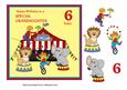 Circus Birthday Card for Daughter Age 6