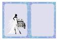 Insert for Silhouette Bride Wedding Card