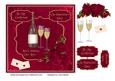 Valentine Card for Girlfriend with Champagne & Roses