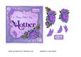 Mother's Day Card with Purple Roses and Butterflies
