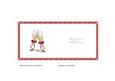 Insert for Wedding Anniversary Card with Champagne Flutes