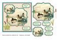 Birthday Card with Mallard Pond Scene