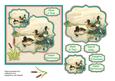 Anniversary Card with Mallard Pond Scene