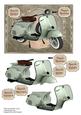 Birthday Card with Vespa Scooter for Male Relatives