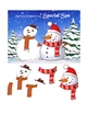 Snowman card for Son with two 3D snowmen