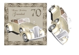 70th Birthday card for Grandad with vintage car