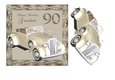 90th Birthday card for Grandad with vintage car