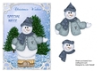 Christmas card for Special Niece with snowman decoupage