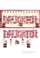 Christmas card for Daughter with cute mice, snowmen and gifts