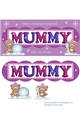 Christmas card for MUMMY with 3D teddies playing in the snow