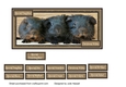 Christmas card with cute baby guinea pigs