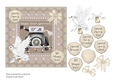 Pearl Anniversary card with wedding car & 3D dove and bow