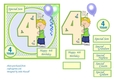 4th  Birthday card with large numeral, little boy and balloons
