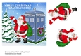 DR WHO CHRISTMAS CARD FOR GRANDAUGHTER WITH 3D SANTA