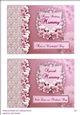 Two floral card toppers, Mummy Birthday & Mothers Day