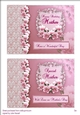 Two floral card toppers, Mothers Birthday & Mothers Day