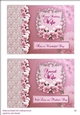 Two floral card toppers, Wife Birthday & Mothers Day