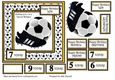 FOOTBALL BIRTHDAY CARD FOR BOYS AGED 4-9. GOLD & BLACK