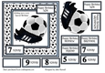 FOOTBALL BIRTHDAY CARD FOR BOYS AGED 4-9. PALE BLUE