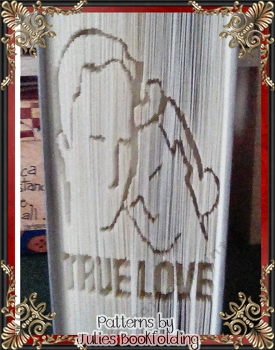 LV34 True love couple book folding pattern