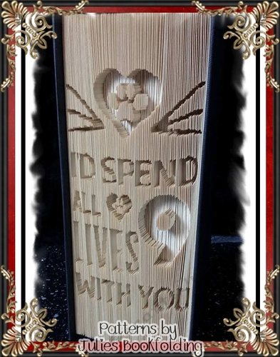AN86 Id spend all nine lives book folding pattern